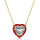 Delicate Colorful Heart Shape Necklace