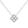 Exquisite Flower Shape Princess Cut Necklace