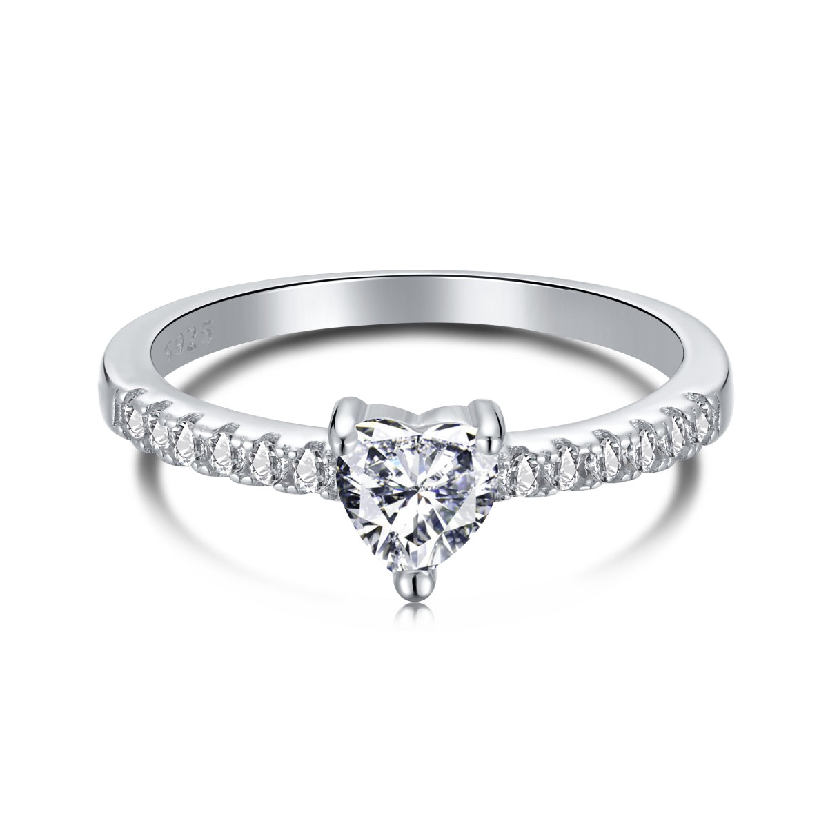 0.5 Carat CaratEternity Charming Heart Shape Lover Ring