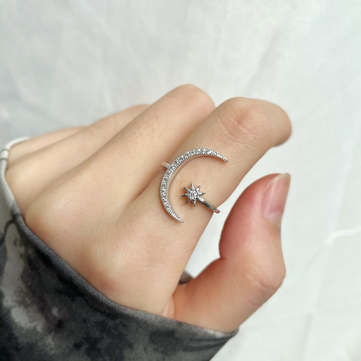 Eternity Moon & Star Ring