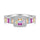 Exquisite Colorful Radiant Cut Party Ring