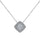 Sparkling Asscher Cut Necklace