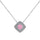 Sparkling Asscher Cut Necklace