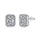 1.0 Carat Luxurious Dainty Emerald Cut Daily Earrings