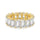 0.75 Carat Elegant Emerald Cut Tennis Ring