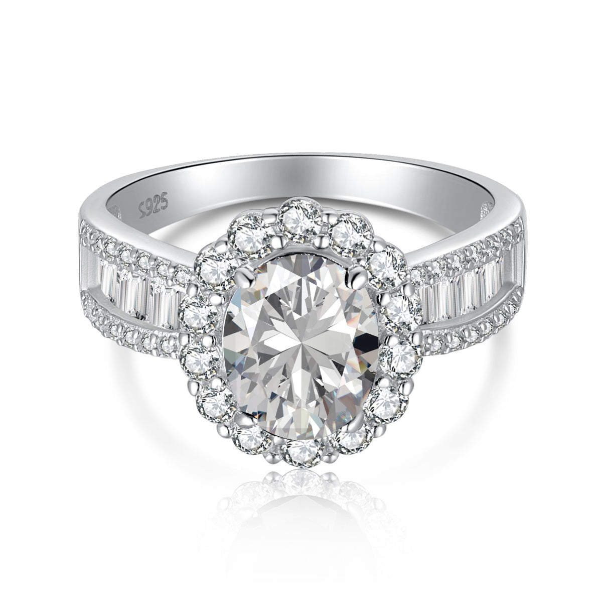 1.5 Carat Dazzling Charming Oval Cut Banquet Ring