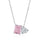 Dazzling Square & Heart Shape Necklace