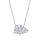 Dazzling Square & Heart Shape Necklace