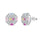 Ornate Colorful Octagon Shape Daily Earrings