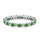 Exquisite Colorful Round Cut Tennis Ring