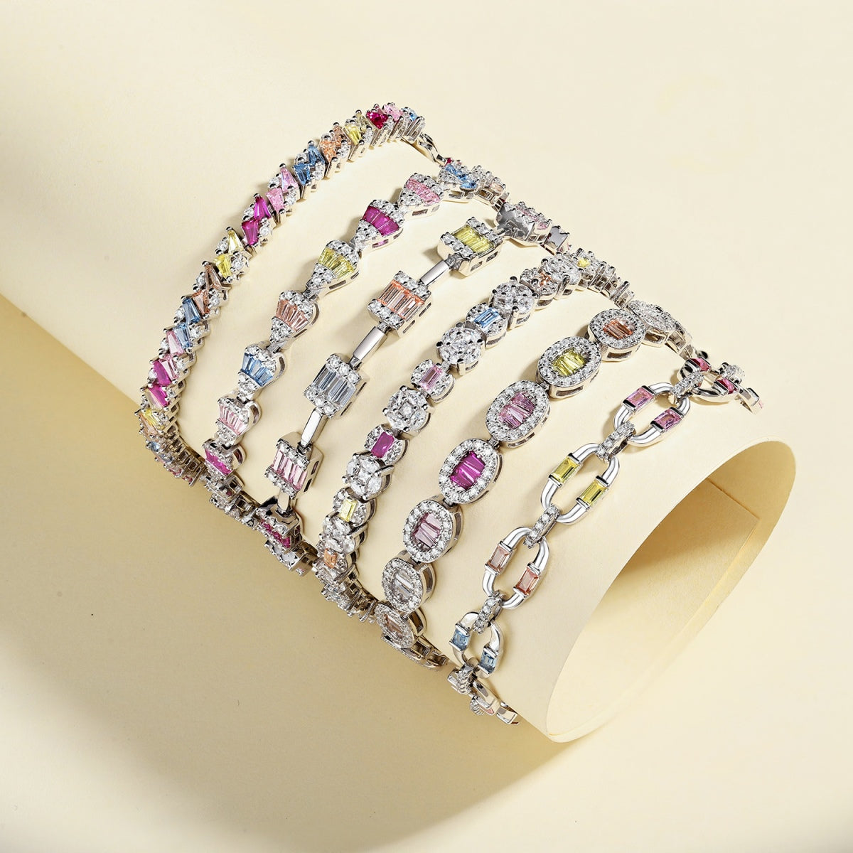 Dainty Charming Emerald Cut Daily Bracelet