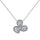 Elegant Flower Shape Pear Cut Necklace