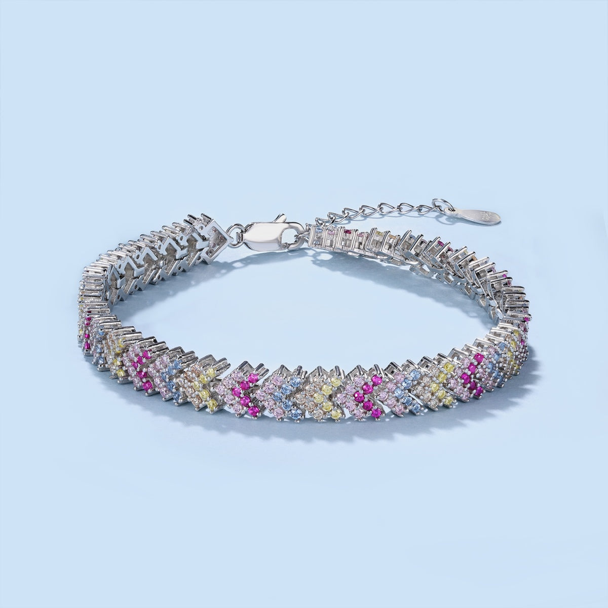 Ornate Sparkling Round Cut Party Bracelet