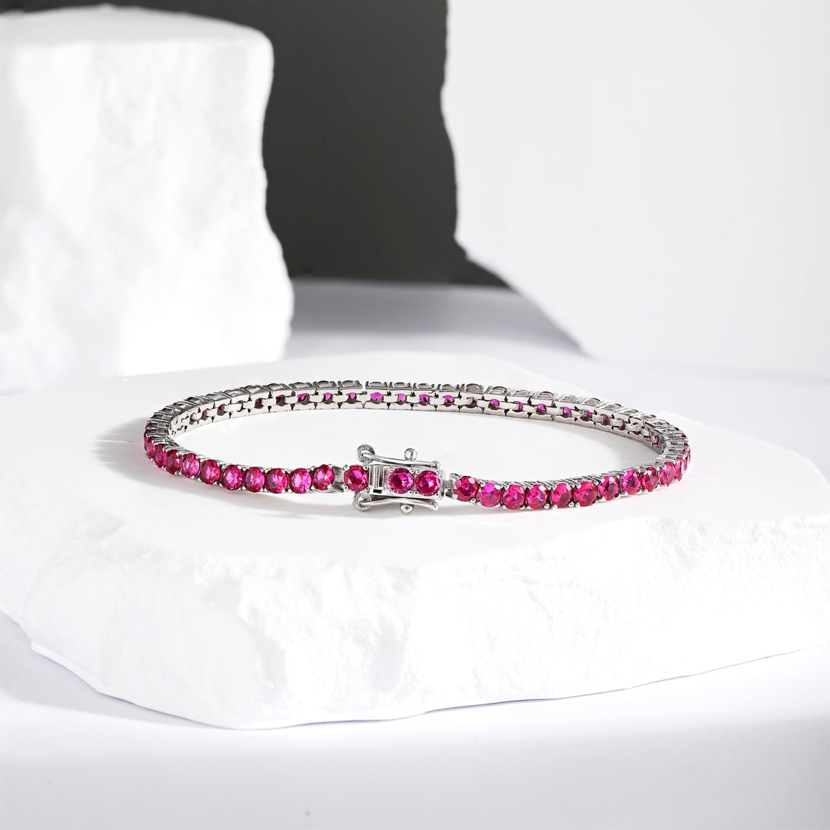 Radiant Colorful Round Cut Party Bracelet