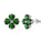 Four-Leaf Clover Ball Earrings