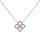 Exquisite Flower Shape Princess Cut Necklace