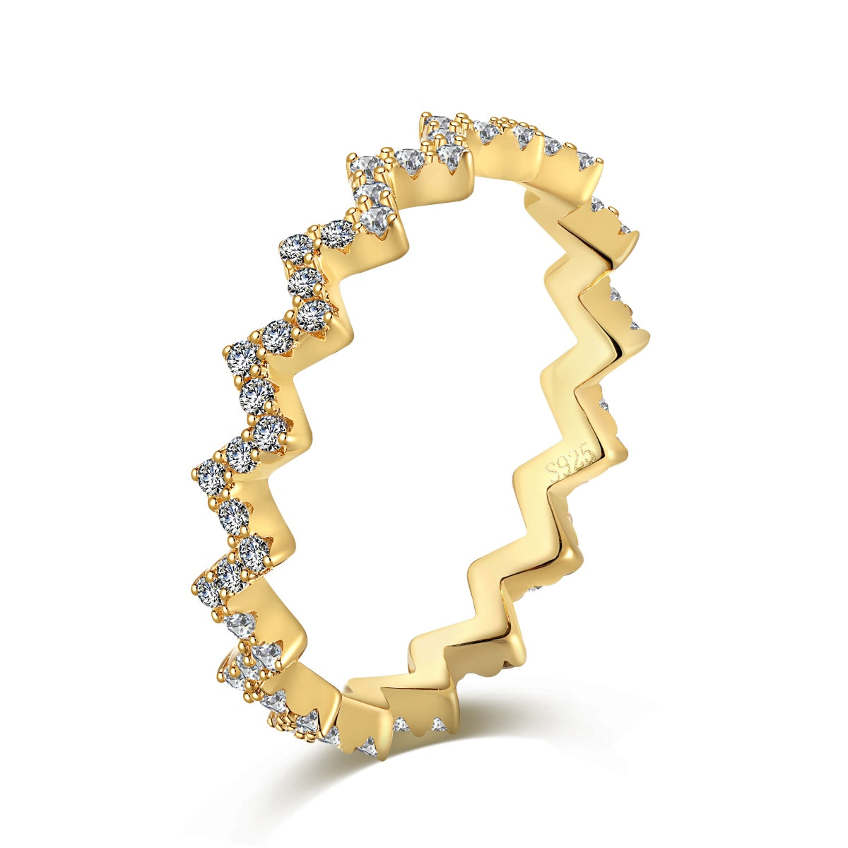 Delicate Enchanting Wave Shape Daily Ring