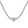 2.0 Carat Sparkling Tennis Heart Cut Necklace