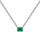 4.0 Carat Elegant Radiant Cut Necklace