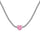 2.0 Carat Sparkling Tennis Heart Cut Necklace