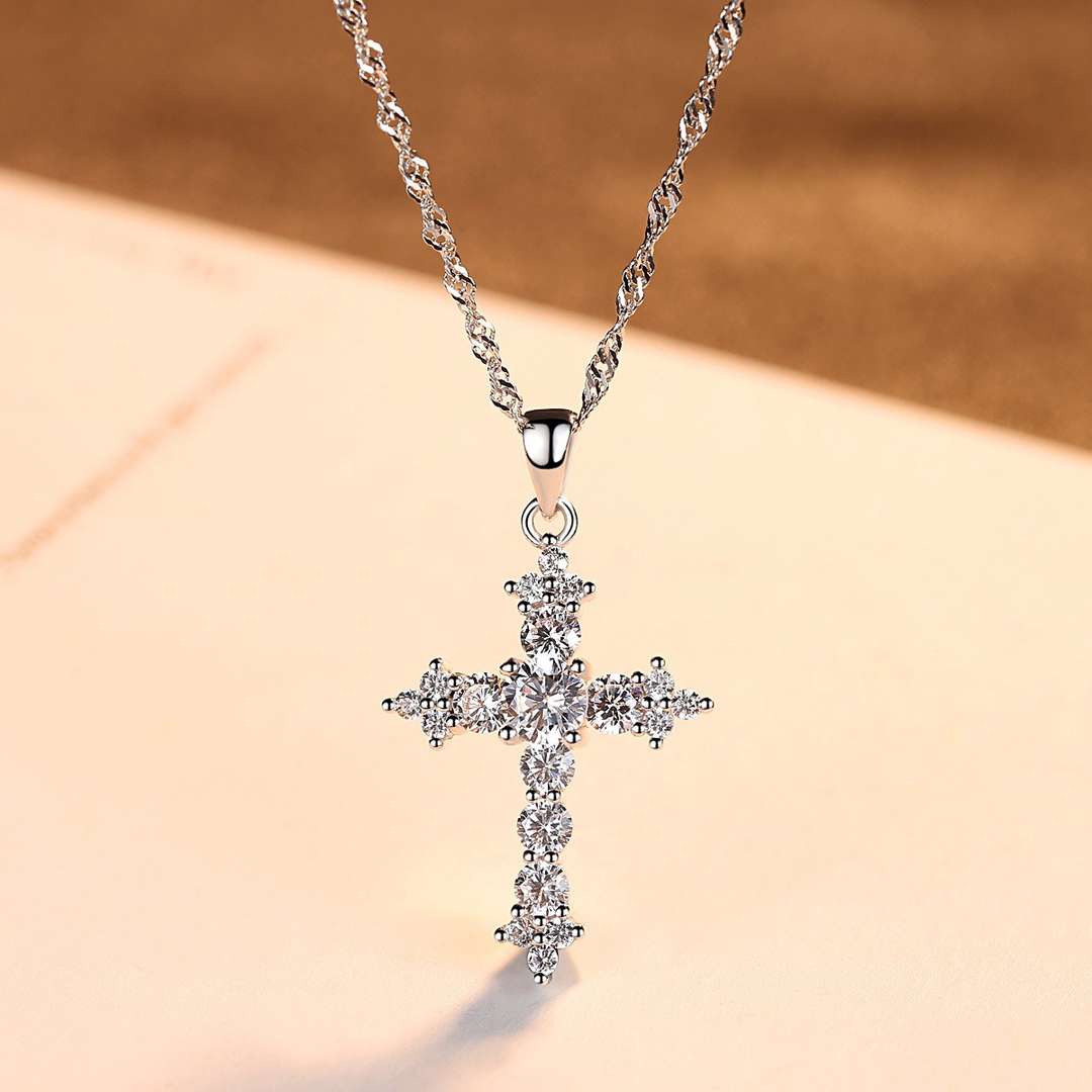 Delicate Cross Shape Necklace